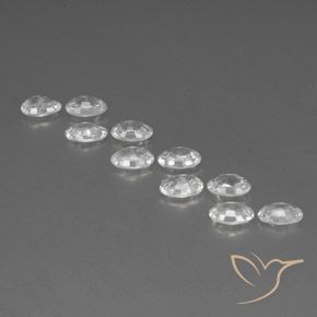Pedras preciosas de Zircão Branco natural de 7.18 ct, oval, VVS-VS
