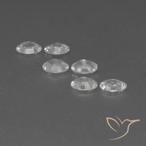 Pedras preciosas de Zircão Branco natural de 4.04 ct, oval, VVS-VS