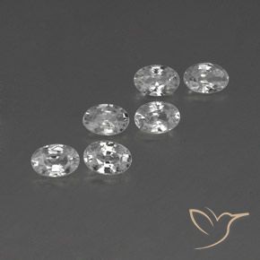 Pedras preciosas de Zircão Branco natural de 4.00 ct, oval, VVS-VS