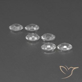 Pedras preciosas de Zircão Branco natural de 4.00 ct, oval, VVS-VS