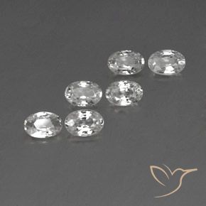 Pedras preciosas de Zircão Branco natural de 4.23 ct, oval, VVS-VS