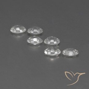 Pedras preciosas de Zircão Branco natural de 4.23 ct, oval, VVS-VS