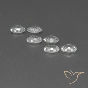 Pedras preciosas de Zircão Branco natural de 3.93 ct, oval, VVS-VS