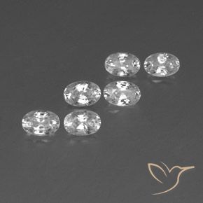 Pedras preciosas de Zircão Branco natural de 4.54 ct, oval, VVS-VS