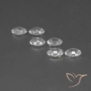 Pedras preciosas de Zircão Branco natural de 4.54 ct, oval, VVS-VS