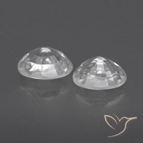 Pedras preciosas de Zircão Branco natural de 1.70 ct, oval, VVS-VS