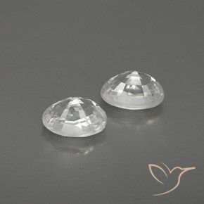 Pedras preciosas de Zircão Branco natural de 1.88 ct, oval, VVS-VS