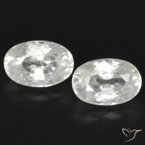 1.83ctw Natural Branco Zircão, oval, VS