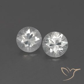 1.83ctw Natural Branco Zircão, Redondo, VVS-VS