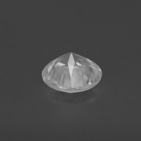 Zircão branco natural 0,81ct, corte redondo, VVS-VS