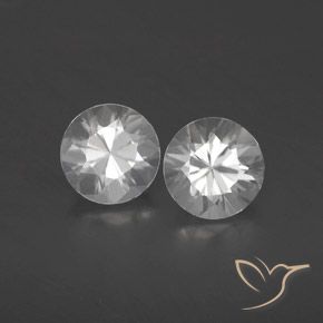 1.95ctw Natural Branco Zircão, Redondo, VVS