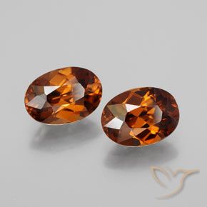 Pedras preciosas de zircão marrom natural de 3,09 ct, corte oval, VVS