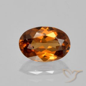 1.49ct Natural Laranja Profundo Zircão, oval, VVS