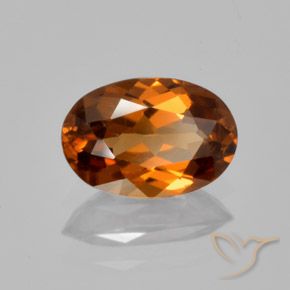 Zircão Laranja Profundo Natural 1.49ct, oval, VVS