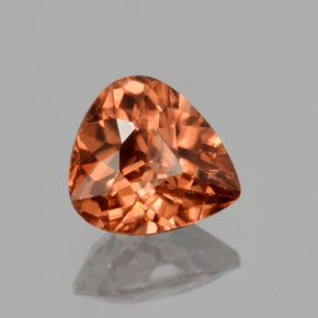 Zircão Laranja Natural 1.64ct, Formato de pêra, VVS-VS