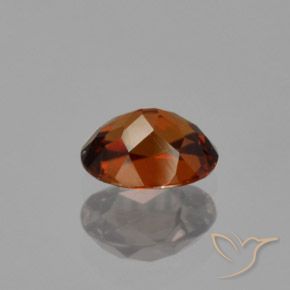 Zircão laranja avermelhado Natural 1.22ct, oval, VVS