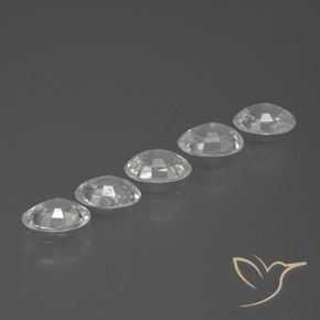 Pedras preciosas de Zircão Branco natural de 3.01 ct, oval, VVS-VS