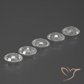 Pedras preciosas de Zircão Branco natural de 2.98 ct, oval, VVS-VS