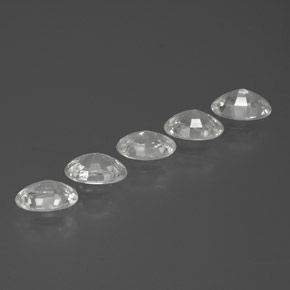 Pedras preciosas de zircão branco natural de  ct, corte oval, VVS-VS