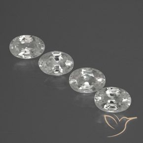 Pedras preciosas de Zircão Branco natural de 2.76 ct, oval, VVS-VS