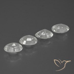 Pedras preciosas de Zircão Branco natural de 2.76 ct, oval, VVS-VS