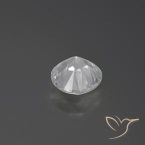 Zircão Branco Natural 1.49ct, Redondo, VVS-VS