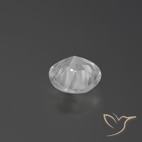 Zircão Branco Natural 1.60ct, Redondo, VVS