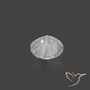 Zircão Branco Natural 1.55ct, Redondo, VVS-VS