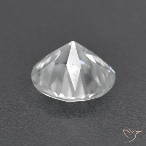 Zircão Branco Natural 1.61ct, Redondo, VVS-VS