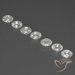 Pedras preciosas de Zircão Branco natural de 4.96 ct, oval, VS-SI