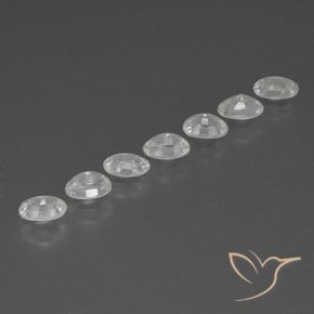 Pedras preciosas de Zircão Branco natural de 4.96 ct, oval, VS-SI