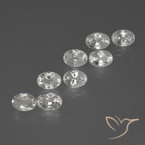 11.16ctw Natural Branco Zircão, oval, VS-SI