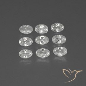 6.27ctw Natural Branco Zircão, oval, VS