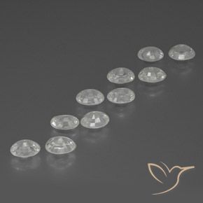 Pedras preciosas de Zircão Branco natural de 12.89 ct, oval, VS