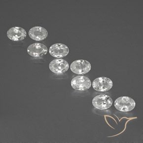 Pedras preciosas de Zircão Branco natural de 11.60 ct, oval, VS