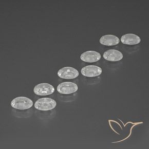 Pedras preciosas de Zircão Branco natural de 12.03 ct, oval, VS