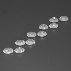 Pedras preciosas de zircão branco natural de 13,17 ct, corte oval, VS-SI