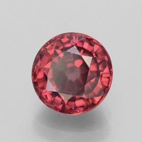 Zircão rosa natural 3,03ct, corte redondo, VS