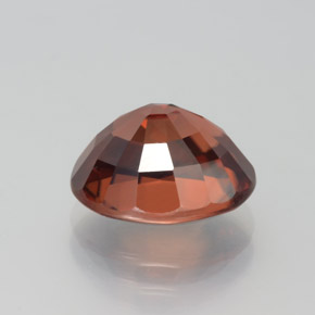 Zircão laranja natural 6,45ct, corte oval, VVS-VS