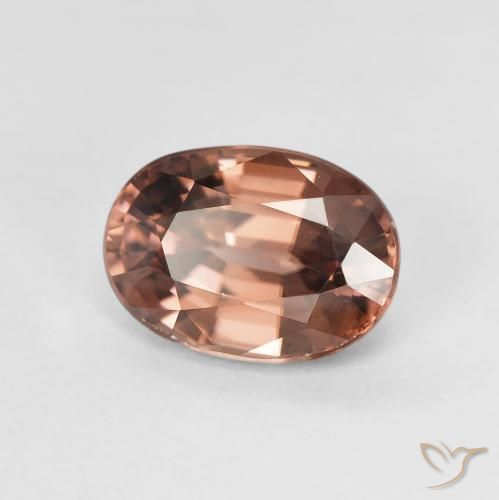 Zircão Marrom Canela claro Natural 2.74ct, oval, VVS-VS
