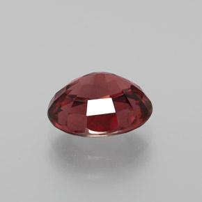 Zircão vermelho natural 2,65ct, corte oval, VVS
