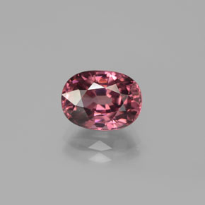 Zircão rosa natural 3,71ct, corte oval, VVS