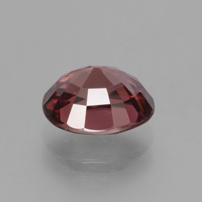 Zircão vermelho natural 3,63ct, corte oval, VS