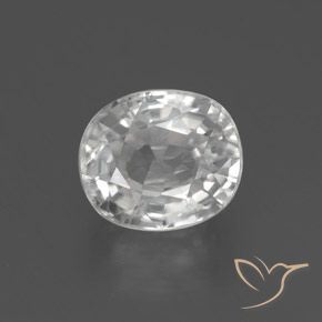 2.76ct Natural Branco Zircão, oval, VS