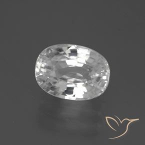 Zircão Branco Natural 3.04ct, oval, VVS