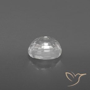Zircão Branco Natural 3.05ct, oval, VVS-VS