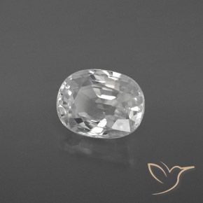 Zircão Branco Natural 3.12ct, oval, VVS-VS