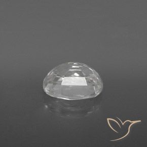 Zircão Branco Natural 3.12ct, oval, VVS-VS