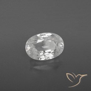 Zircão Branco Natural 2.95ct, oval, VVS