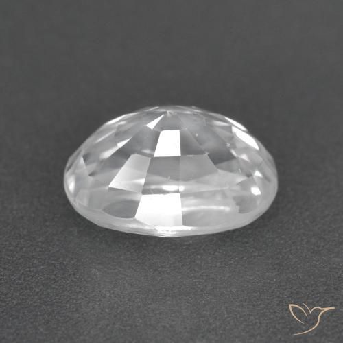 Zircão Branco Natural 3.07ct, oval, VS